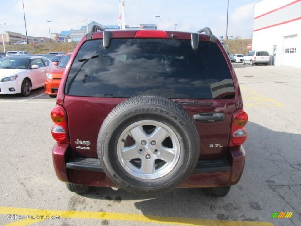 2003 Liberty Limited 4x4 - Dark Garnet Red Pearl / Taupe photo #4