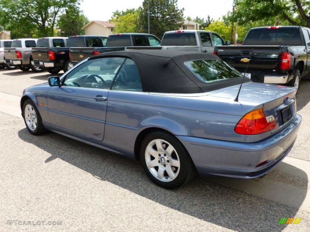 2000 3 Series 323i Convertible - Steel Blue Metallic / Grey photo #6