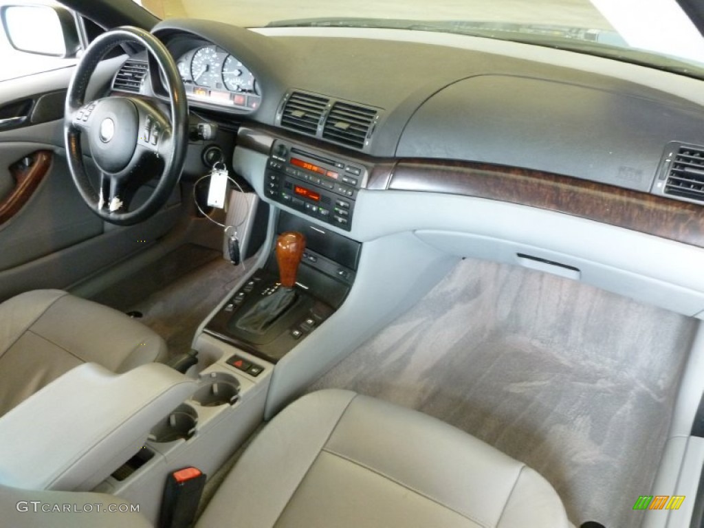 2000 3 Series 323i Convertible - Steel Blue Metallic / Grey photo #12