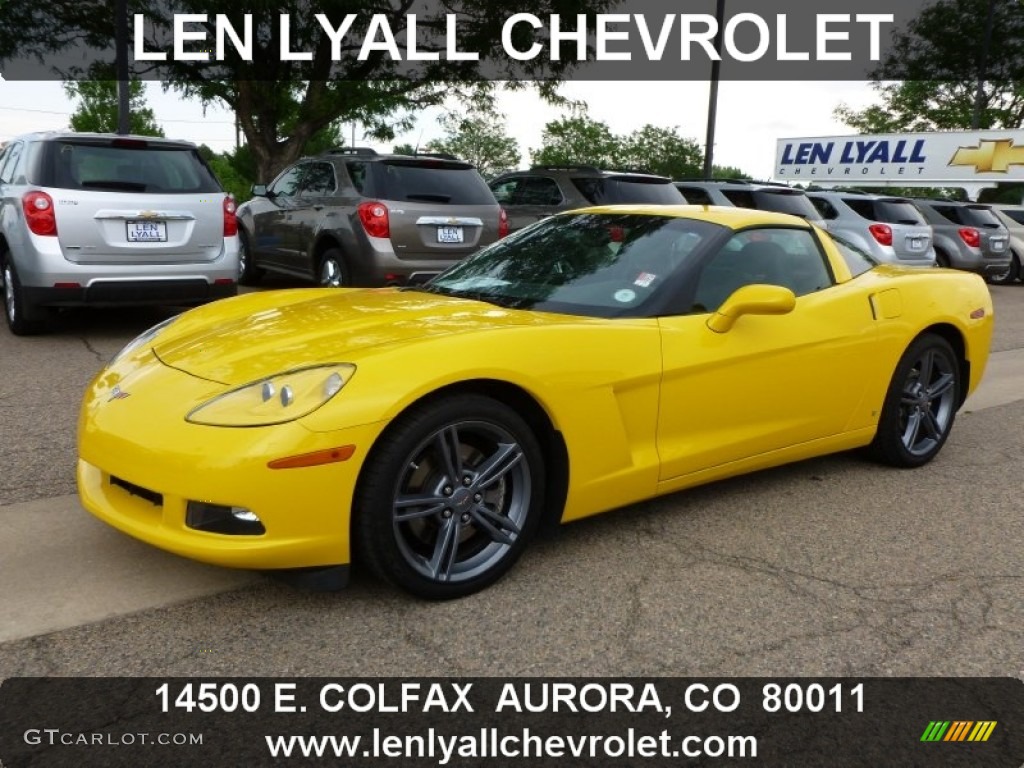 2008 Corvette Coupe - Velocity Yellow / Ebony/Titanium photo #1