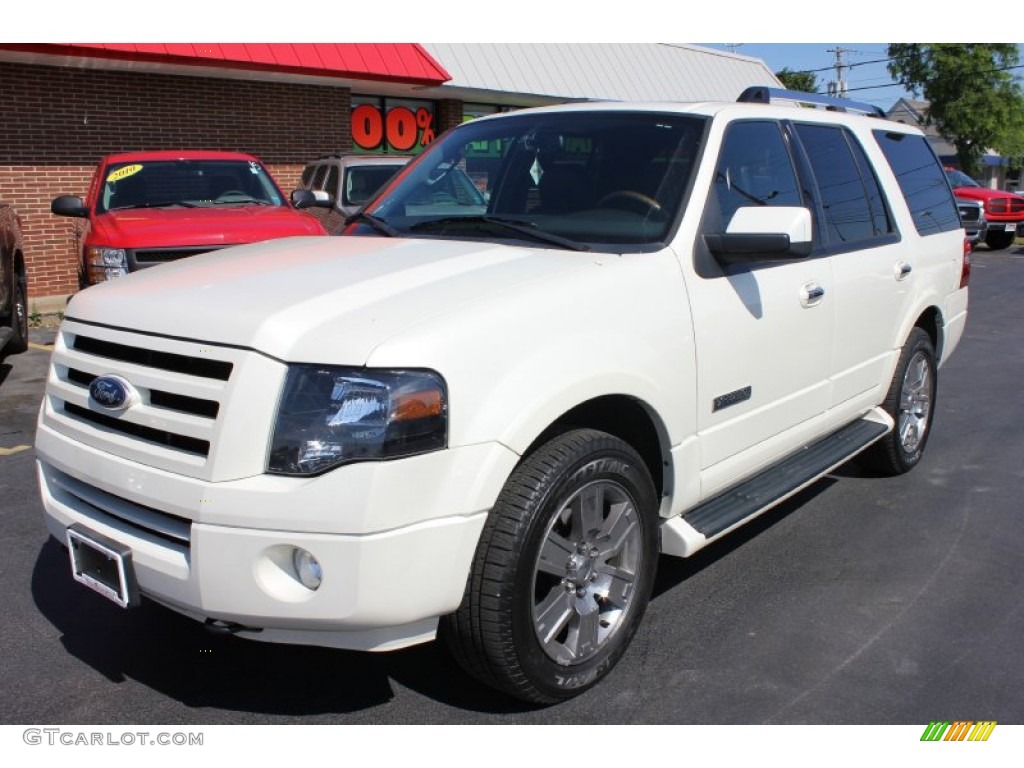 2008 Expedition Limited 4x4 - White Sand Tri Coat / Charcoal Black photo #1