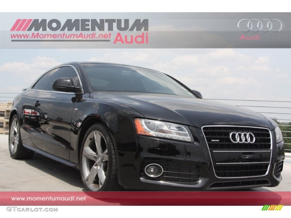 2009 A5 3.2 quattro Coupe - Brilliant Black / Black photo #1