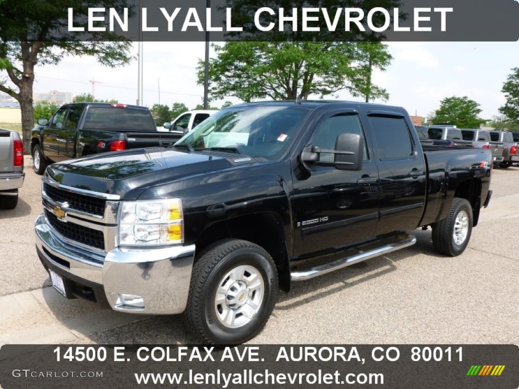 2009 Silverado 2500HD LT Crew Cab 4x4 - Black / Ebony photo #1