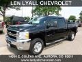 2009 Black Chevrolet Silverado 2500HD LT Crew Cab 4x4  photo #1