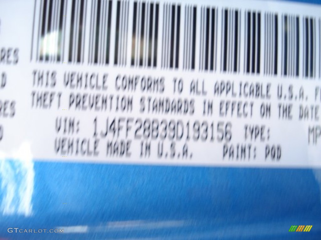 2009 Jeep Patriot Sport 4x4 Color Code Photos