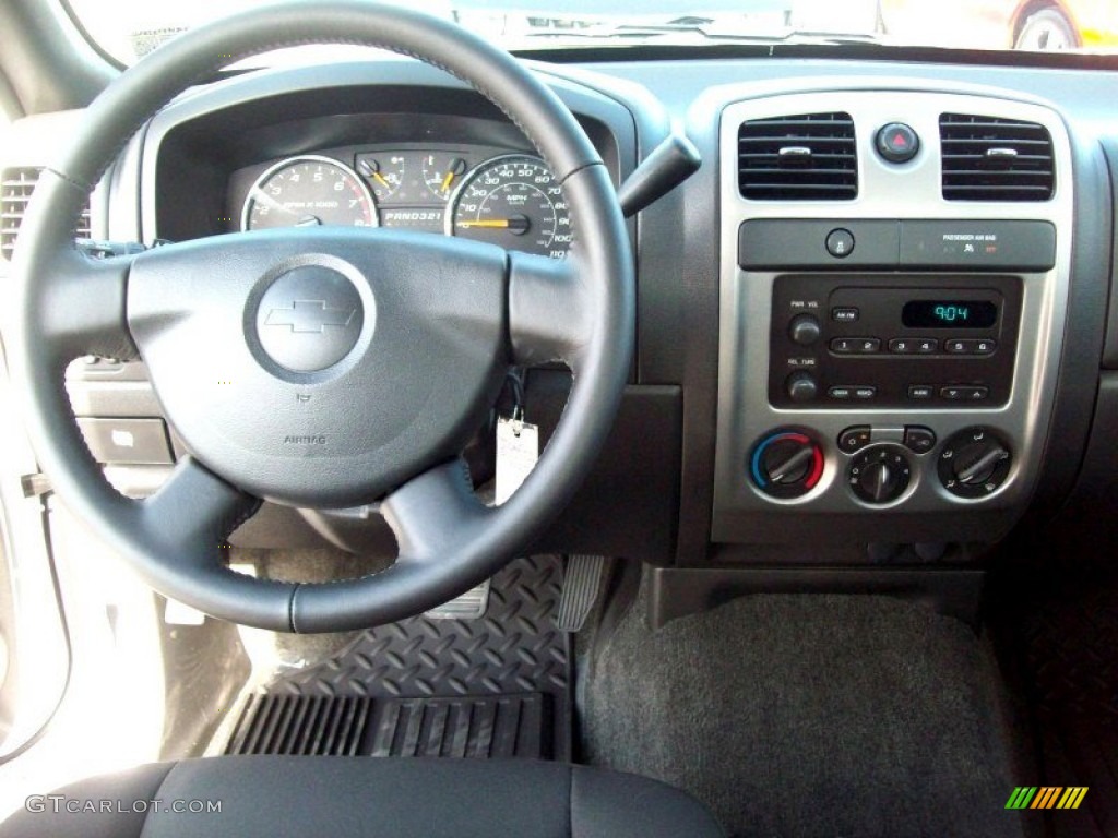 2012 Chevrolet Colorado Work Truck Extended Cab Ebony Steering Wheel Photo #66300173