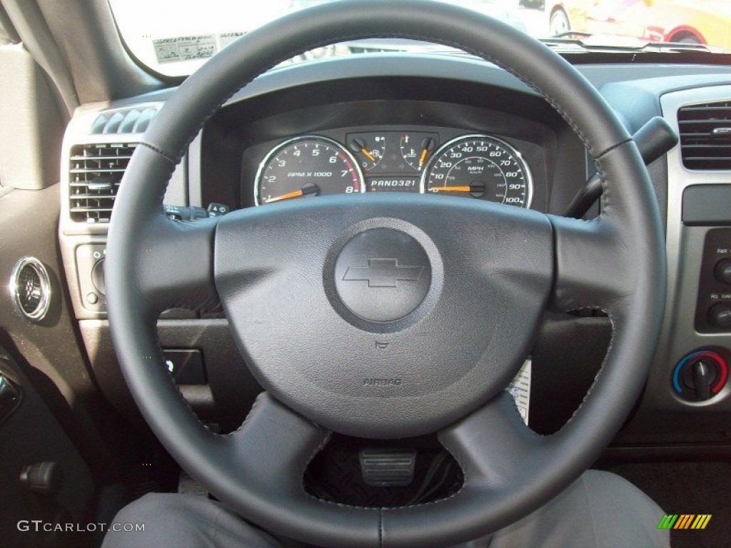2012 Chevrolet Colorado Work Truck Extended Cab Ebony Steering Wheel Photo #66300305