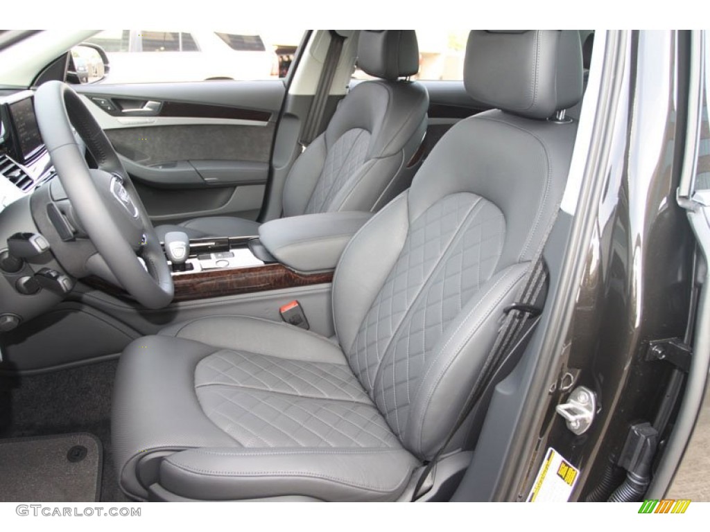 Black Interior 2013 Audi A8 3.0T quattro Photo #66300539