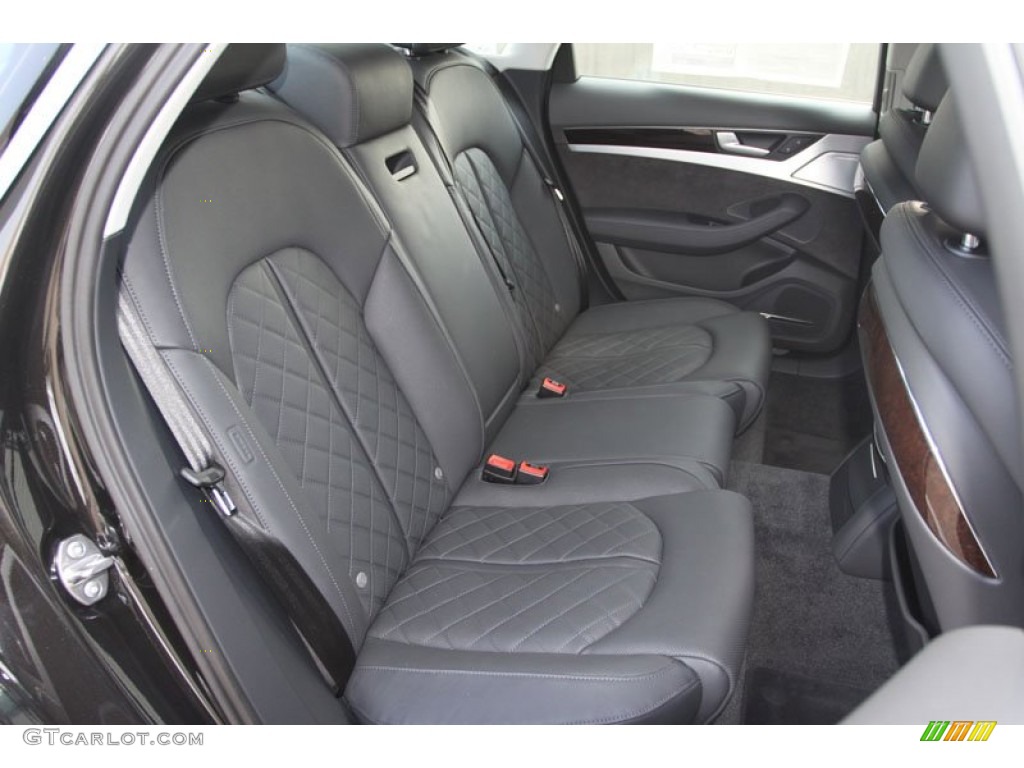Black Interior 2013 Audi A8 3.0T quattro Photo #66300689