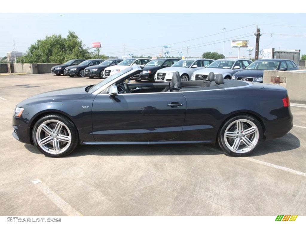 Moonlight Blue Metallic 2013 Audi S5 3.0 TFSI quattro Convertible Exterior Photo #66300854