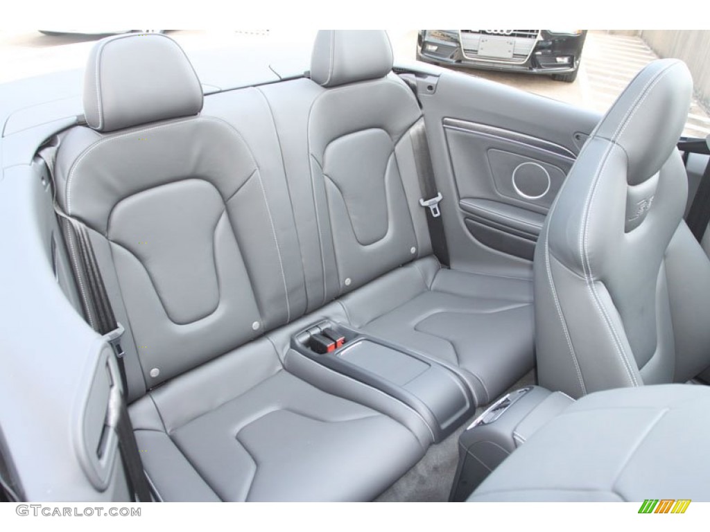 2013 Audi S5 3.0 TFSI quattro Convertible Rear Seat Photo #66301049