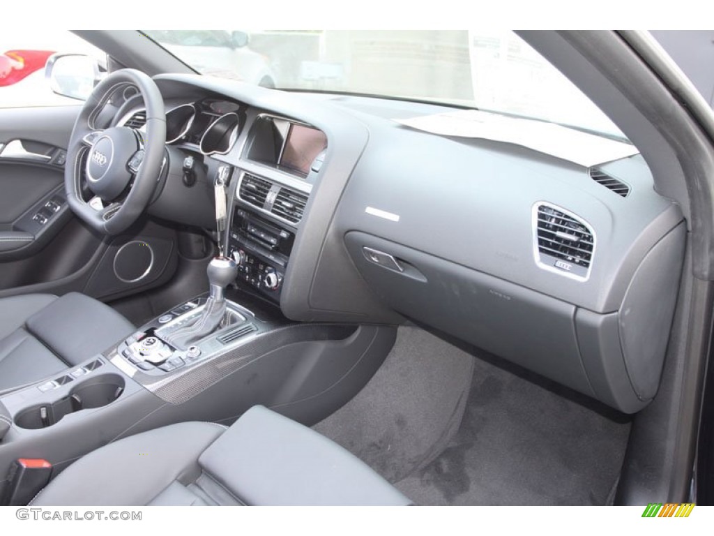 2013 Audi S5 3.0 TFSI quattro Convertible Black Dashboard Photo #66301058
