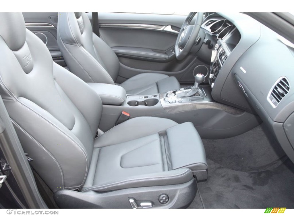 Black Interior 2013 Audi S5 3.0 TFSI quattro Convertible Photo #66301073