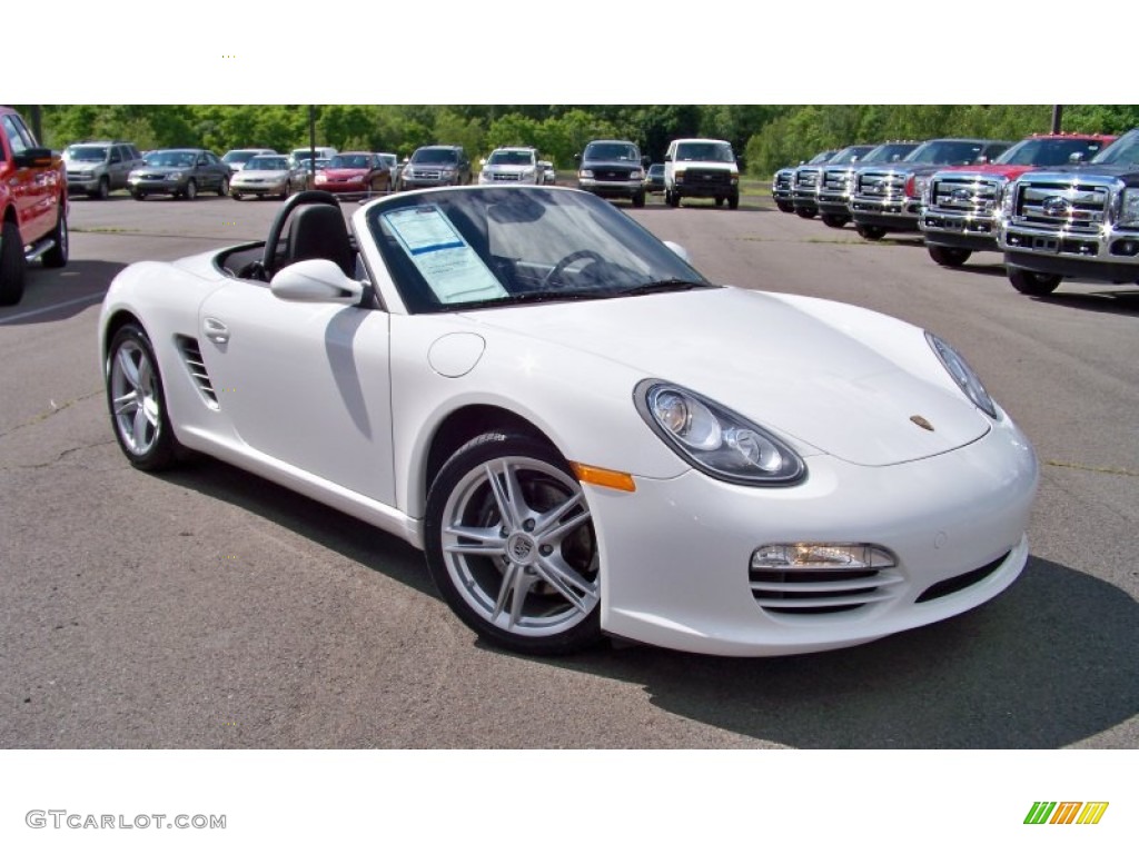 Carrara White 2009 Porsche Boxster Standard Boxster Model Exterior Photo #66301868