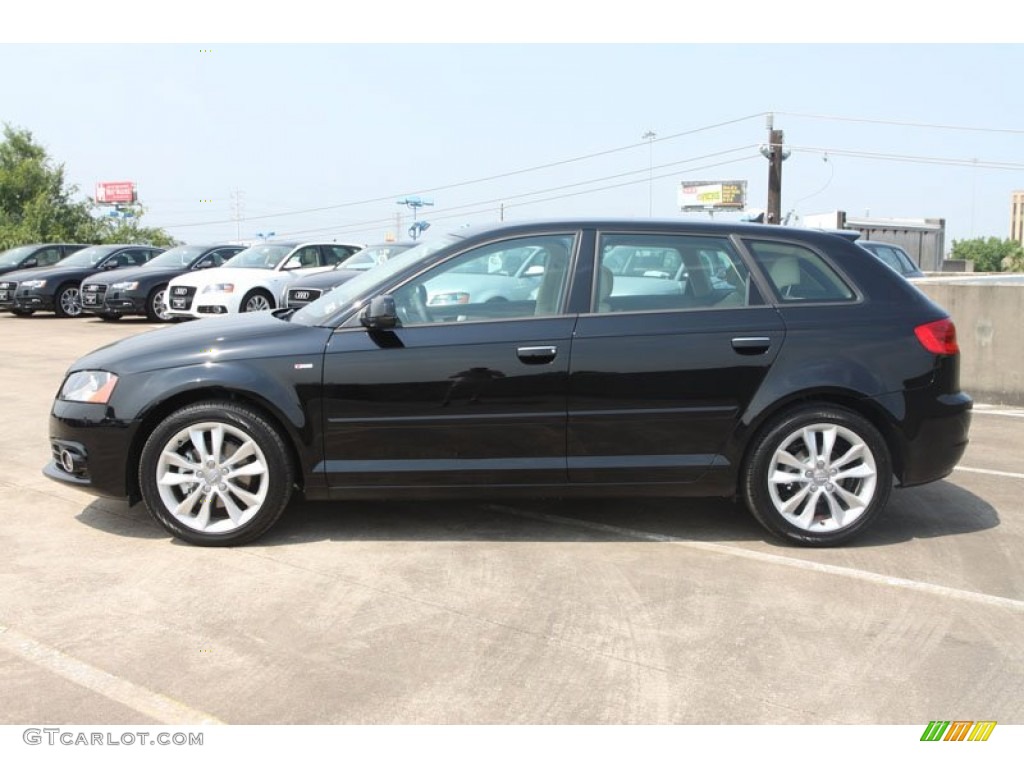 Brilliant Black 2012 Audi A3 2.0 TDI Exterior Photo #66301892
