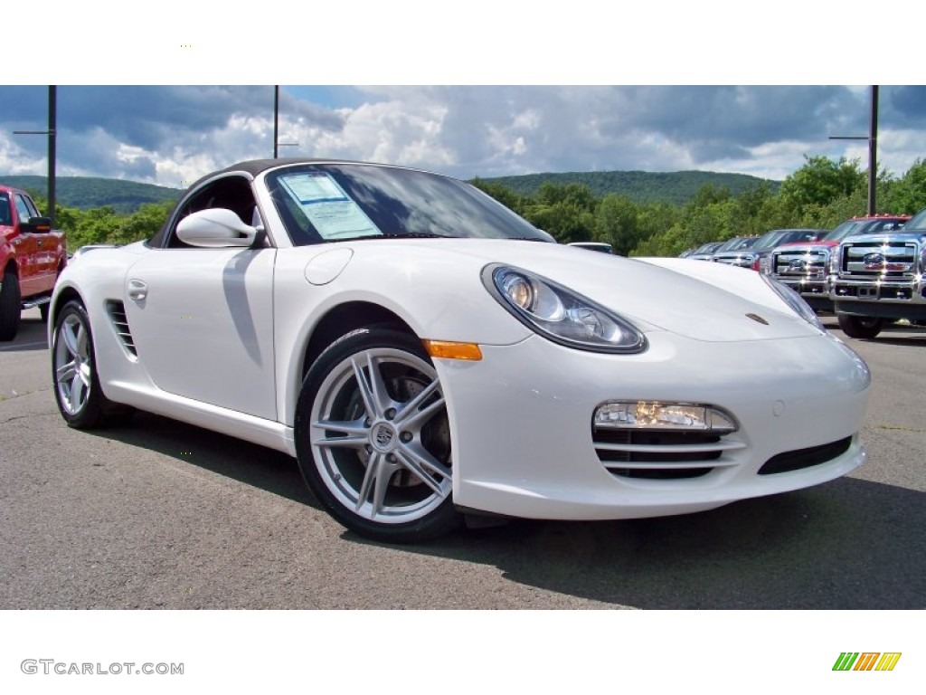 Carrara White 2009 Porsche Boxster Standard Boxster Model Exterior Photo #66302069