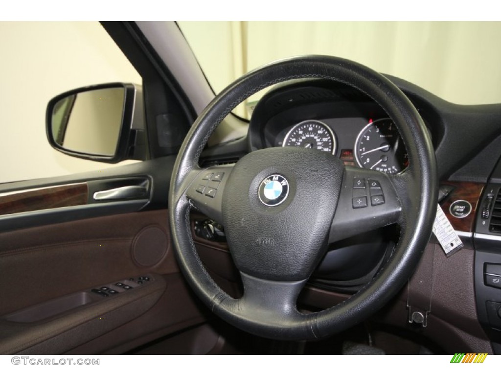 2007 BMW X5 3.0si Tobacco Steering Wheel Photo #66302210