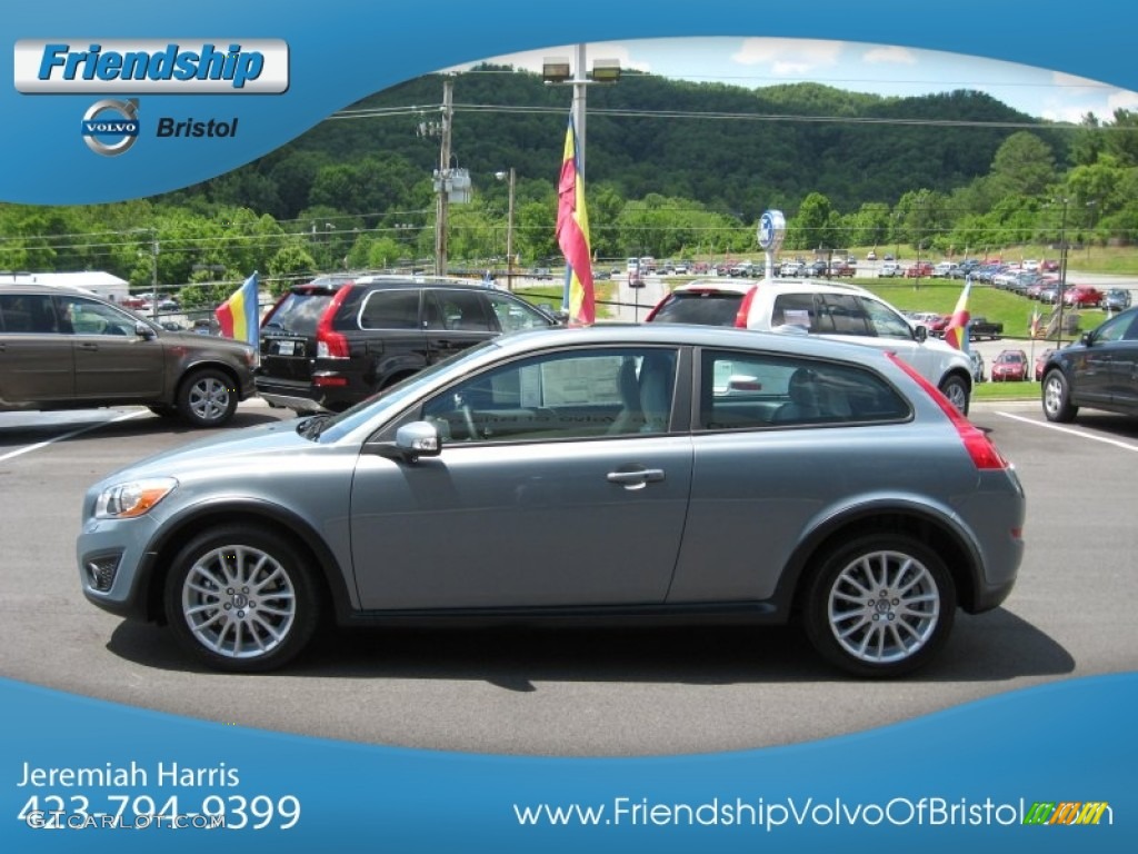 2012 C30 T5 - Chameleon Blue Metallic / Blonde photo #2