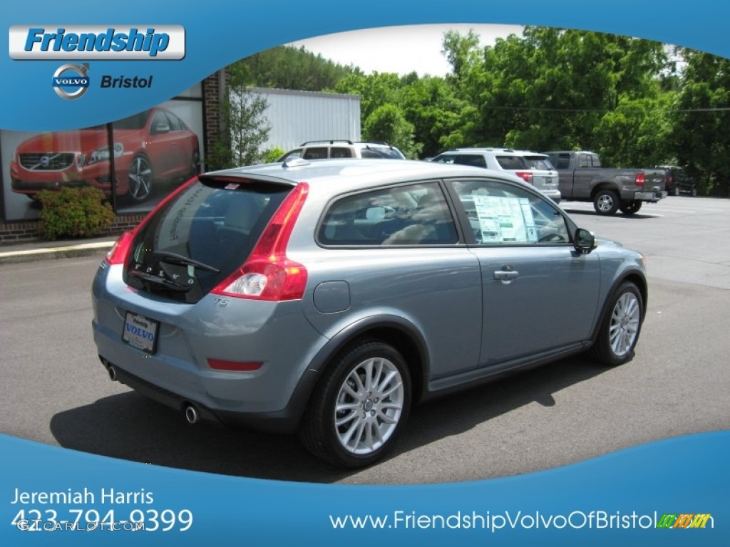 2012 C30 T5 - Chameleon Blue Metallic / Blonde photo #7