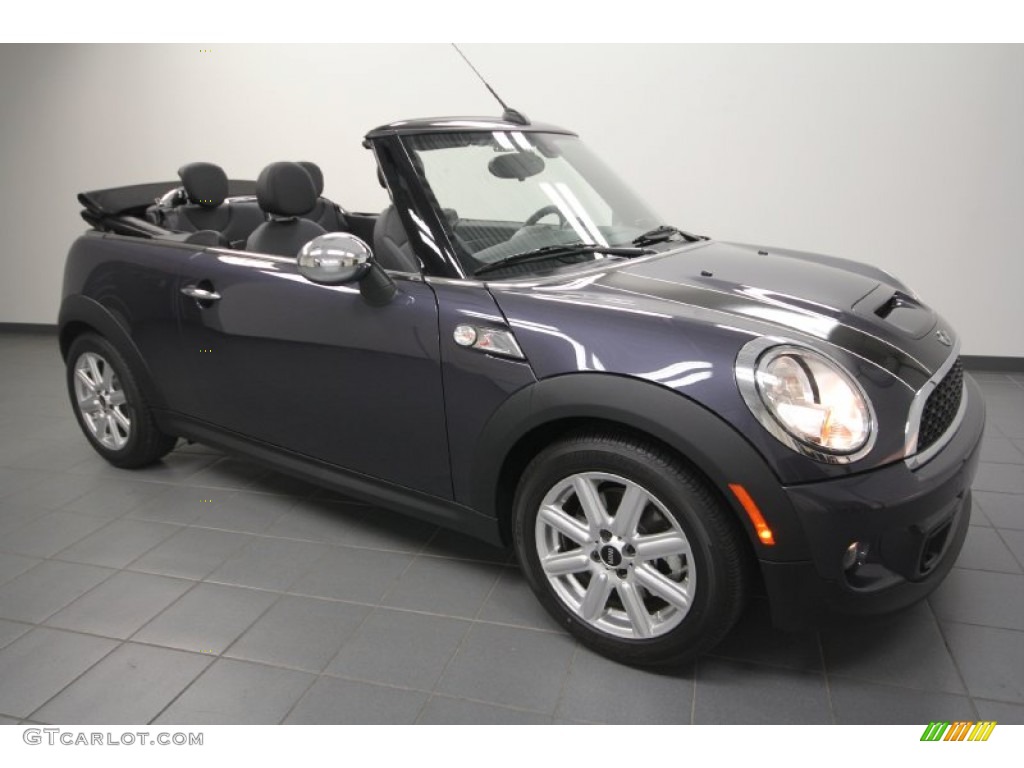 2012 Cooper S Convertible - Highclass Gray Metallic / Carbon Black photo #1