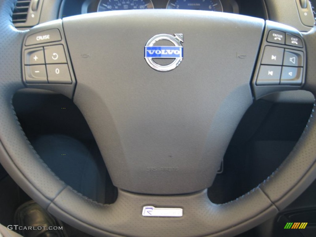 2012 Volvo C30 T5 R-Design R Design Off Black Steering Wheel Photo #66303410