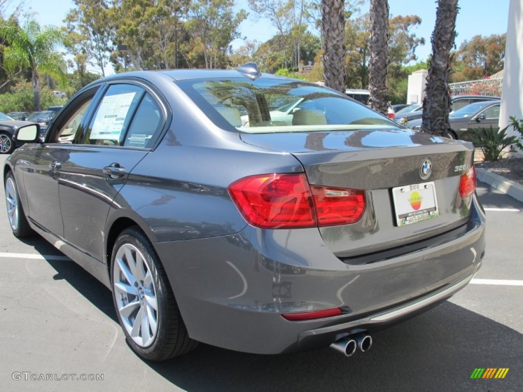 2012 3 Series 328i Sedan - Mineral Grey Metallic / Veneto Beige photo #3