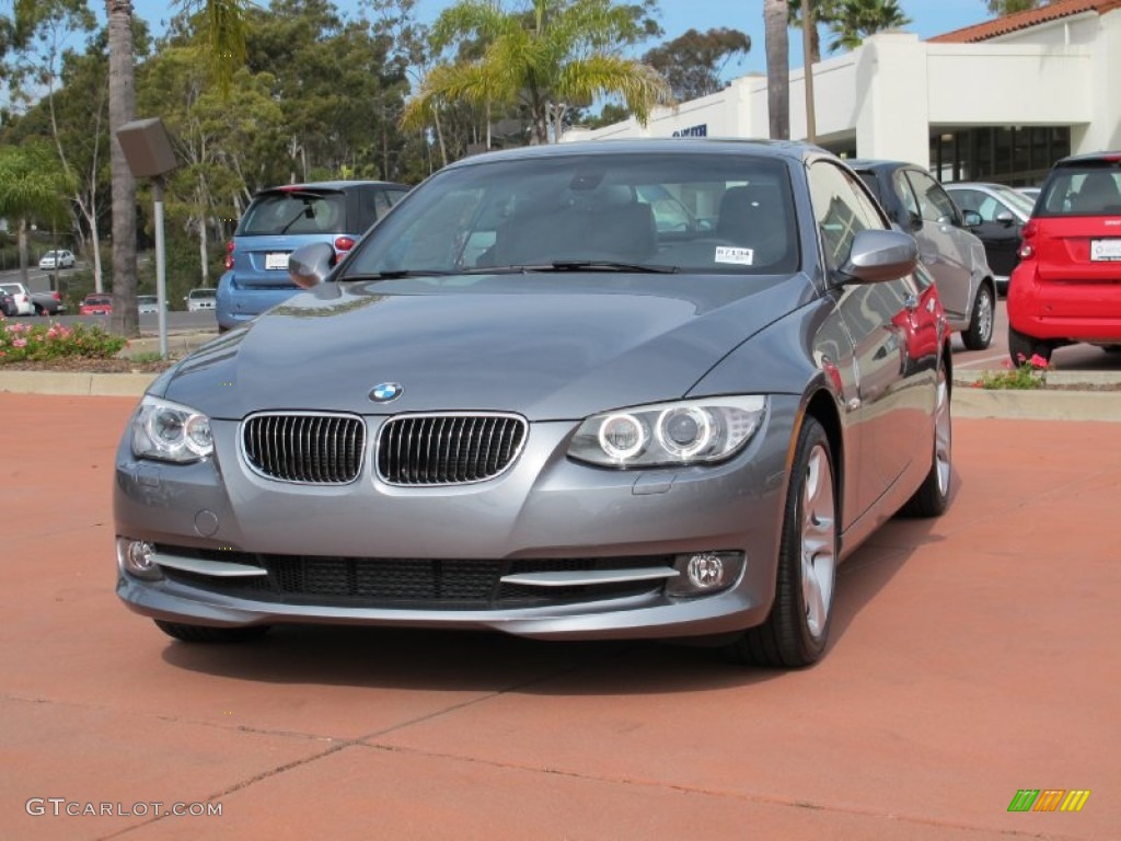 2012 3 Series 335i Convertible - Space Grey Metallic / Everest Grey/Black Highlight photo #1