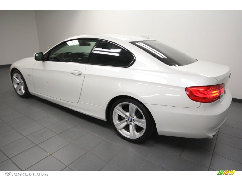 2011 3 Series 328i Coupe - Mineral White Metallic / Oyster/Black Dakota Leather photo #5