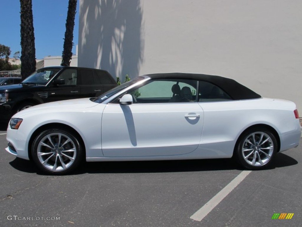 Ibis White 2013 Audi A5 2.0T quattro Cabriolet Exterior Photo #66304378