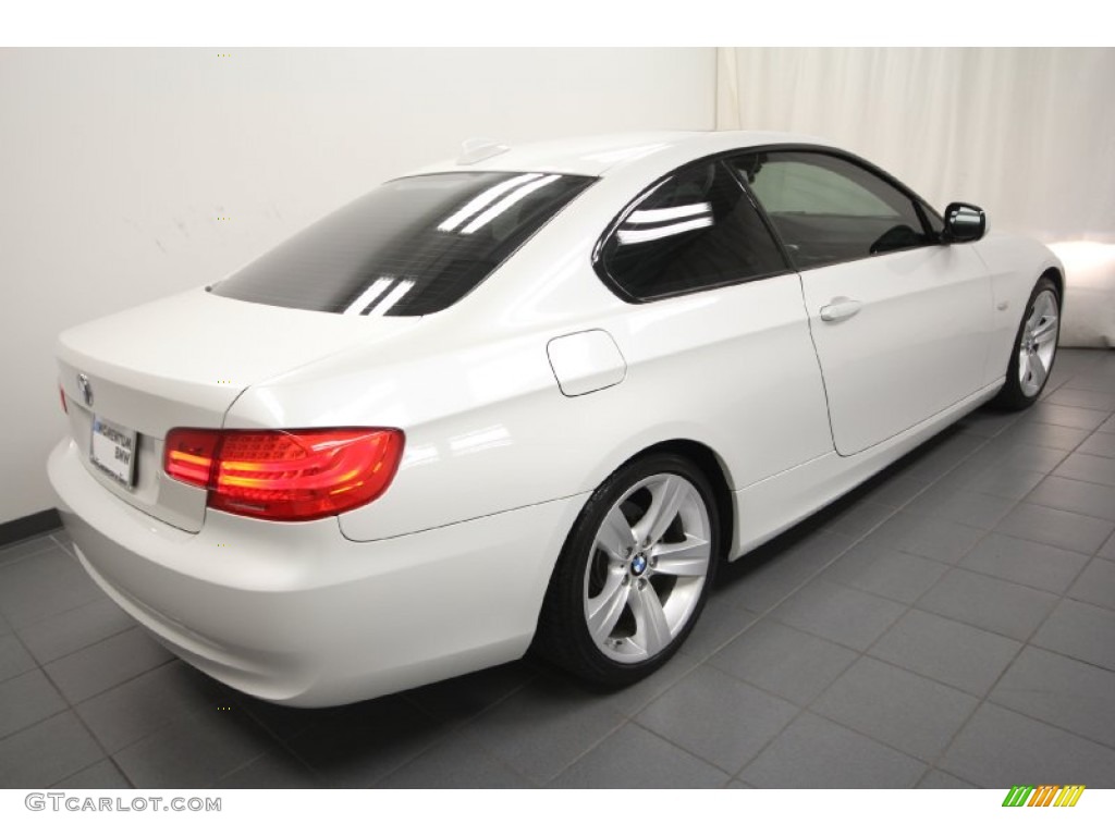 2011 3 Series 328i Coupe - Mineral White Metallic / Oyster/Black Dakota Leather photo #11