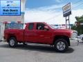 2010 Victory Red Chevrolet Silverado 2500HD LTZ Extended Cab 4x4  photo #1