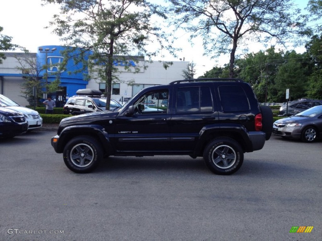 2004 Liberty Sport 4x4 - Black Clearcoat / Dark Slate Gray photo #1