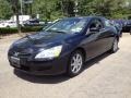 2003 Nighthawk Black Pearl Honda Accord EX V6 Coupe  photo #2