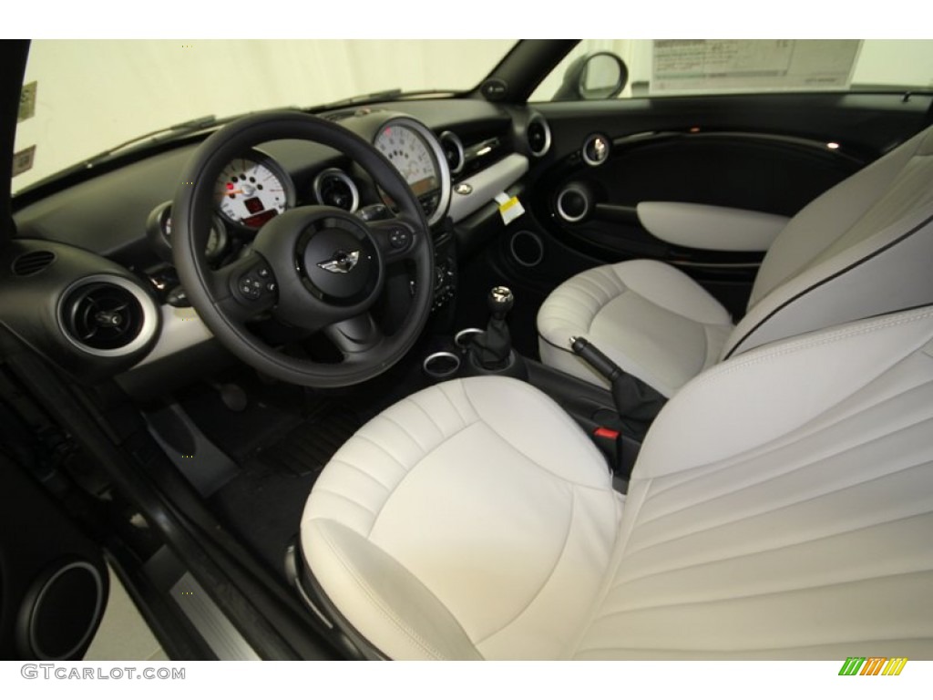Satellite Gray Lounge Leather Interior 2012 Mini Cooper Roadster Photo #66307898