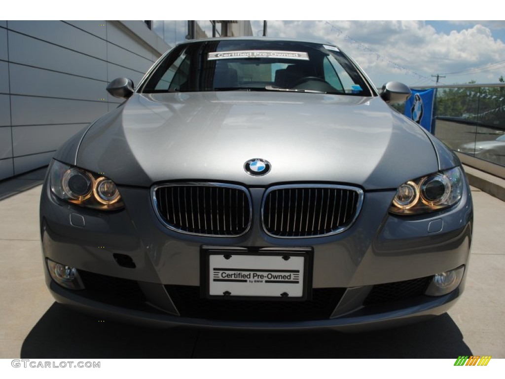 2009 3 Series 328i Convertible - Space Grey Metallic / Black photo #2