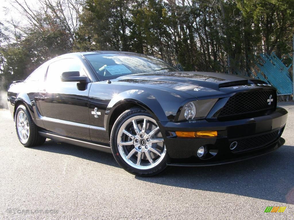 2009 Mustang Shelby GT500KR Coupe - Black / Black/Black photo #2