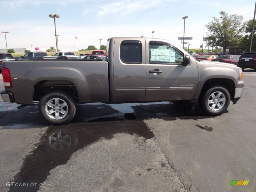 Mocha Steel Metallic 2012 GMC Sierra 1500 SLE Extended Cab Exterior Photo #66308931