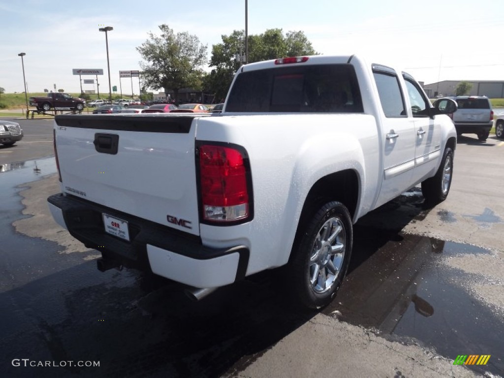 2012 Sierra 1500 Denali Crew Cab 4x4 - Summit White / Cocoa/Light Cashmere photo #5