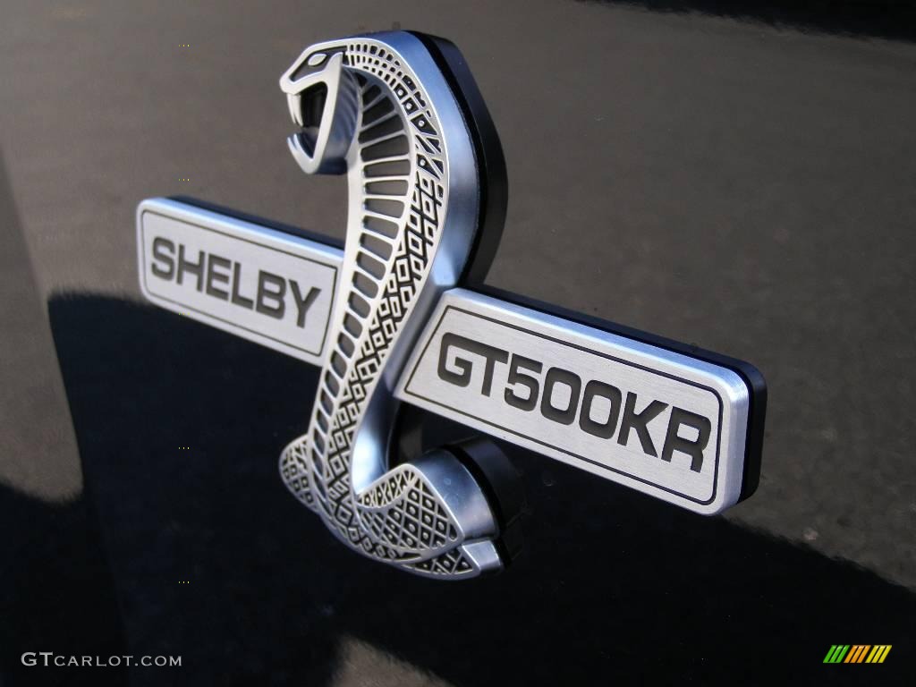 2009 Ford Mustang Shelby GT500KR Coupe Marks and Logos Photo #6630957