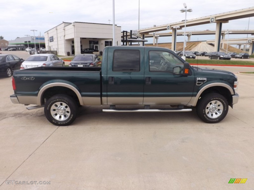 Forest Green Metallic 2008 Ford F250 Super Duty Lariat Crew Cab 4x4 Exterior Photo #66309704
