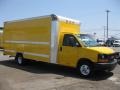 Yellow 2008 GMC Savana Cutaway 3500 Commercial Moving Truck