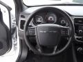 2012 Chrysler 200 Black Interior Steering Wheel Photo