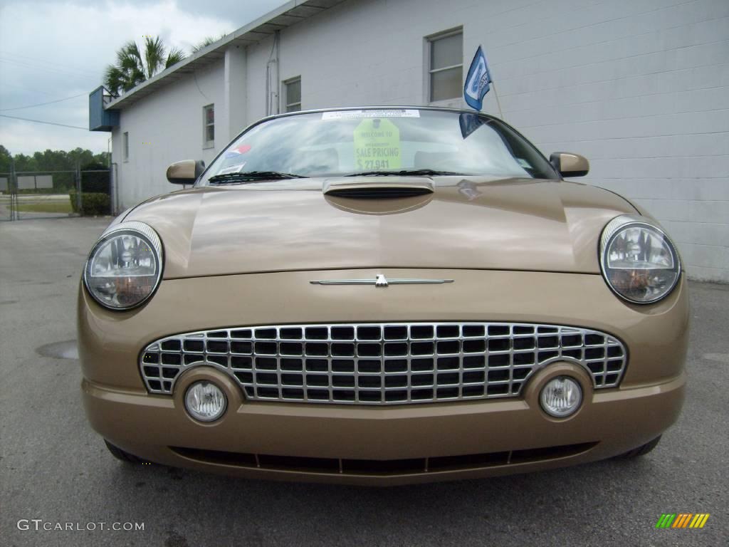 2005 Thunderbird Premium Roadster - Bronze Metallic / Black Ink/Light Sand photo #8