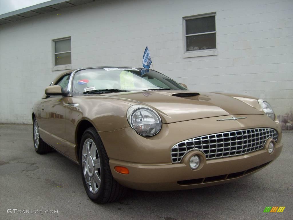 2005 Thunderbird Premium Roadster - Bronze Metallic / Black Ink/Light Sand photo #9