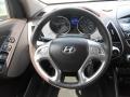 Taupe 2012 Hyundai Tucson GLS Steering Wheel