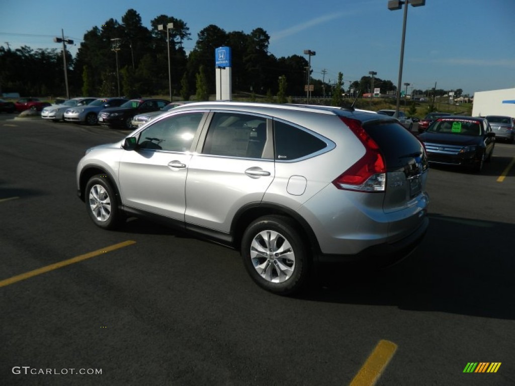 2012 CR-V EX-L 4WD - Alabaster Silver Metallic / Black photo #3