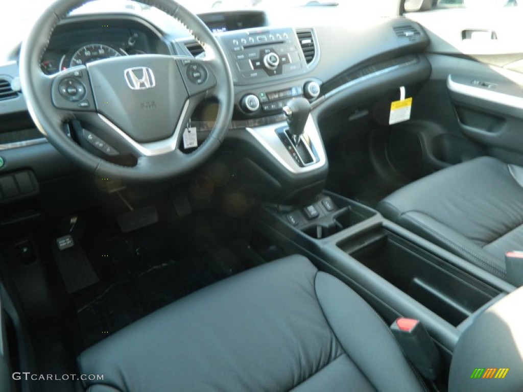 Black Interior 2012 Honda CR-V EX-L 4WD Photo #66312935