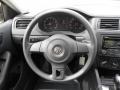 Titan Black 2012 Volkswagen Jetta S Sedan Steering Wheel