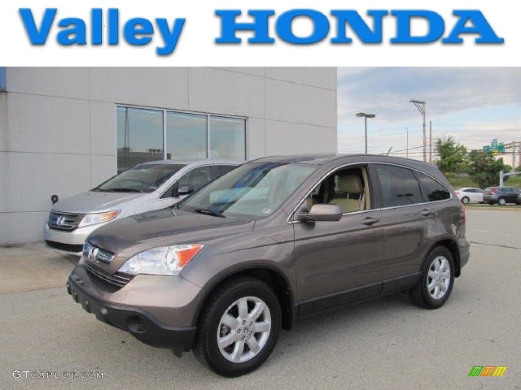 2009 CR-V EX-L 4WD - Urban Titanium Metallic / Ivory photo #1