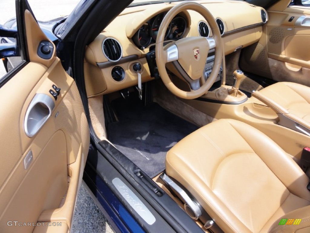 Sand Beige Interior 2005 Porsche Boxster Standard Boxster Model Photo #66318039